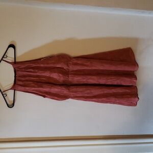 francesca's Blue Rain | Salmon Floral Summer Dress | M | NWT